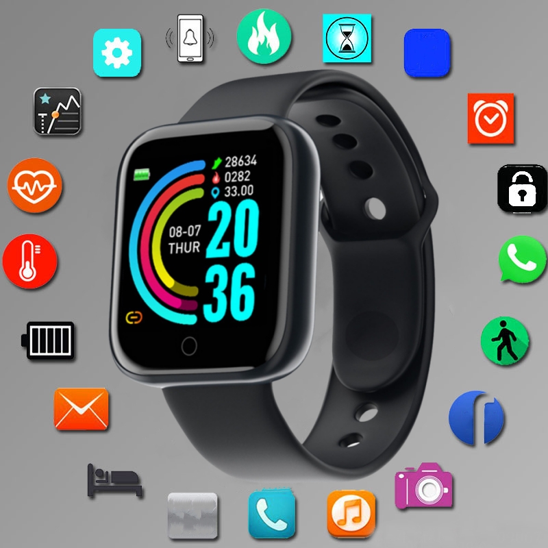 Silicone Band Replacement - Relógio inteligente para homens mulheres modo