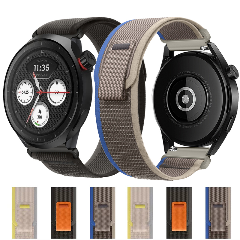 Motorola Smartwatch Accessories - Pulseira de Nylon 20/22mm para Motorola