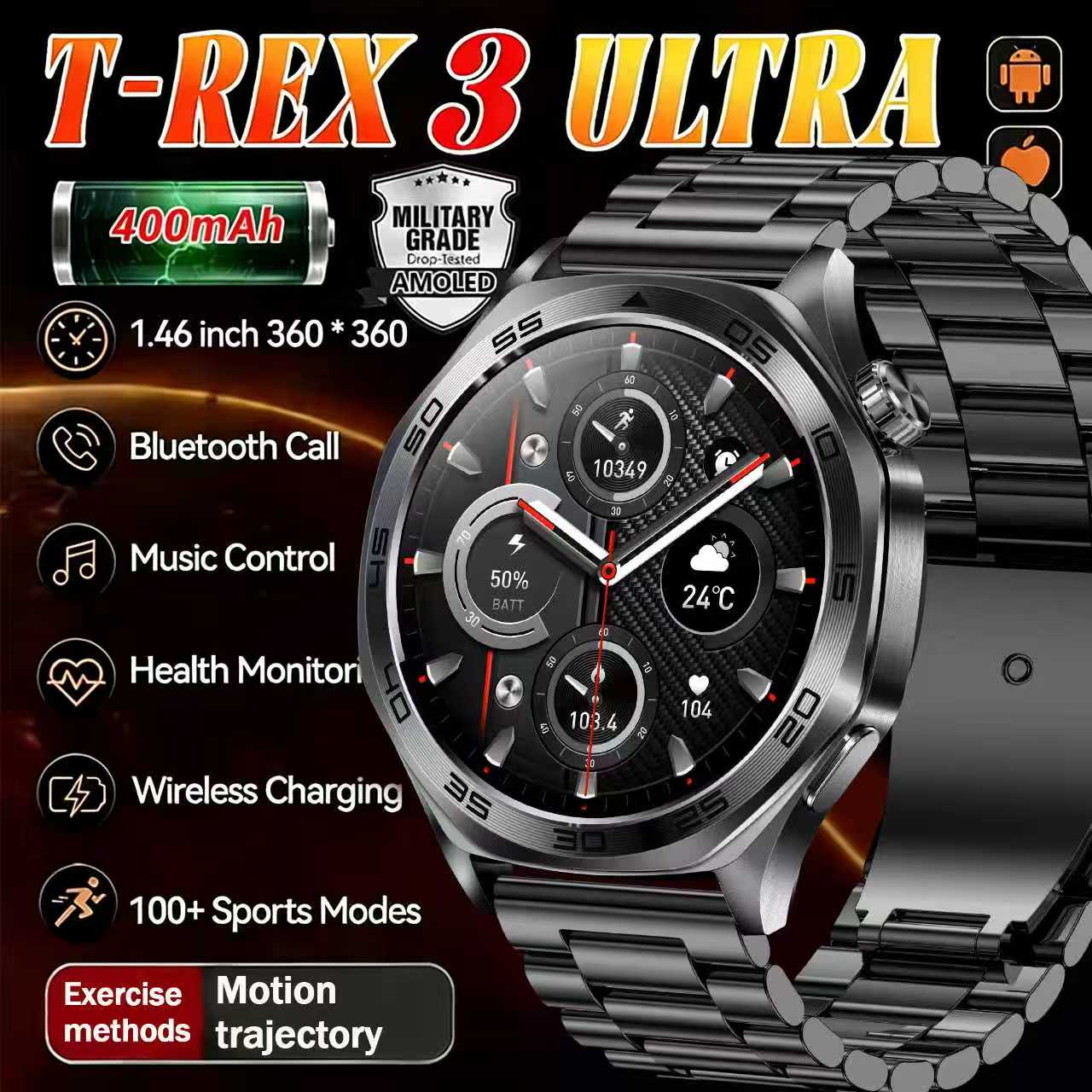 Smartwatch Custom - Relógio Inteligente Masculino 2026 com Tela