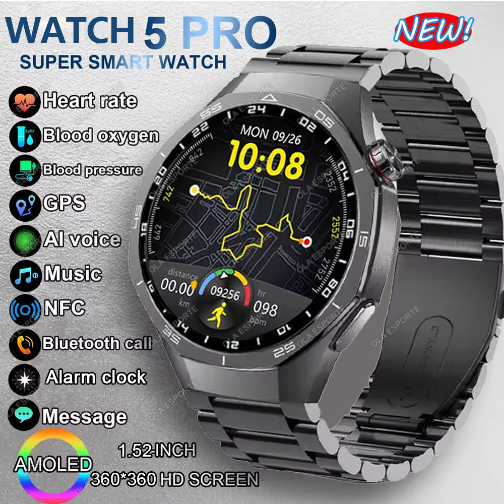 Smartwatch Custom - Novo Relógio Inteligente Watch 5 Pro