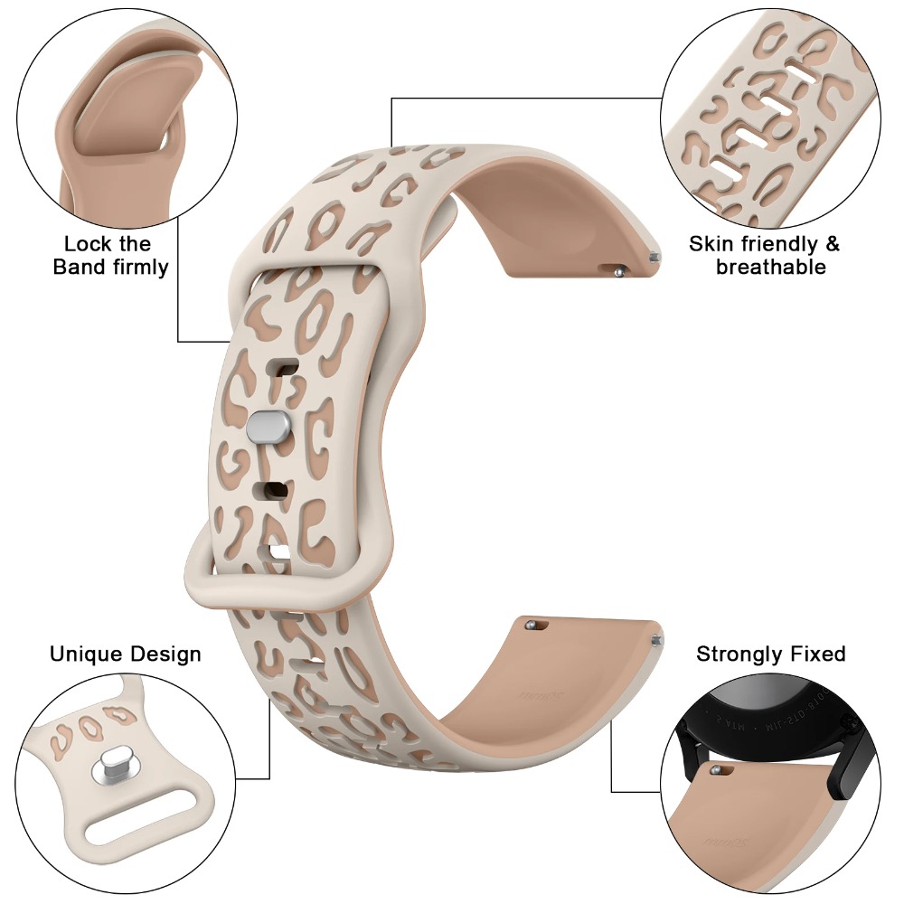 Xiaomi Smartwatch S3 Accessories - Pulseira de leopardo de silicone para