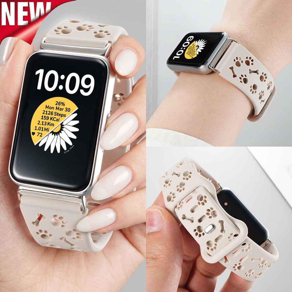 Samsung Smartwatch Accessories - Pulseira de Silicone com Estampa de
