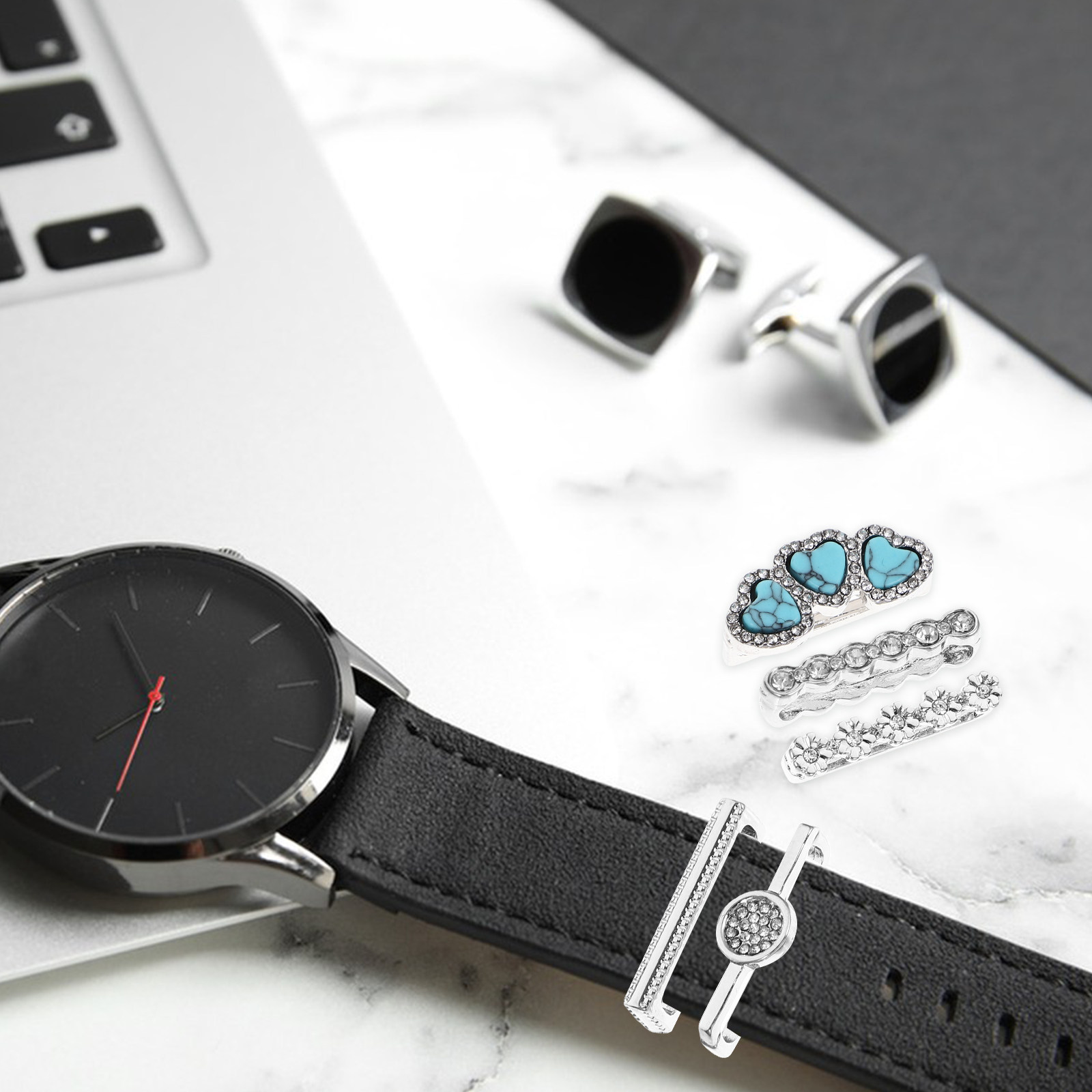 Conjunto de 5 Peças de Anéis D - Smartwatch Straps & Accessories avaliação e preço