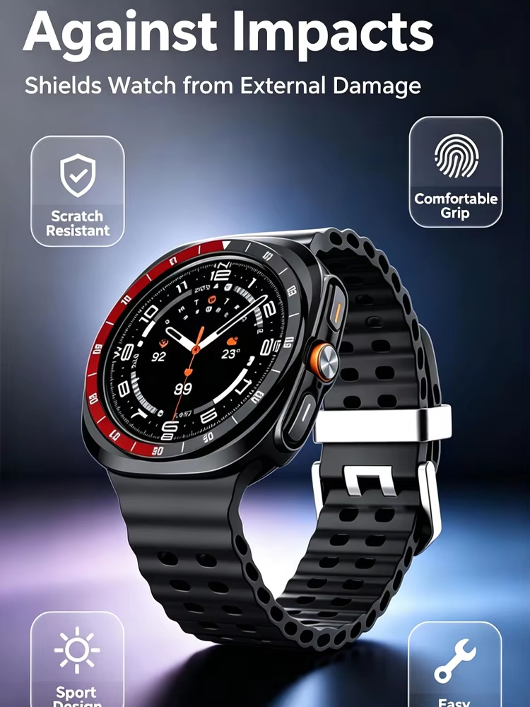 Capa Protetora Rígida (Bezel + - Samsung Smartwatch Accessories avaliação e preço