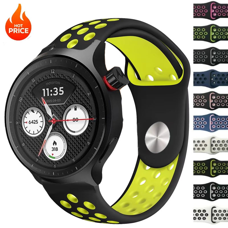 Pulseira respirável de dois to - Motorola Smartwatch Accessories avaliação e preço