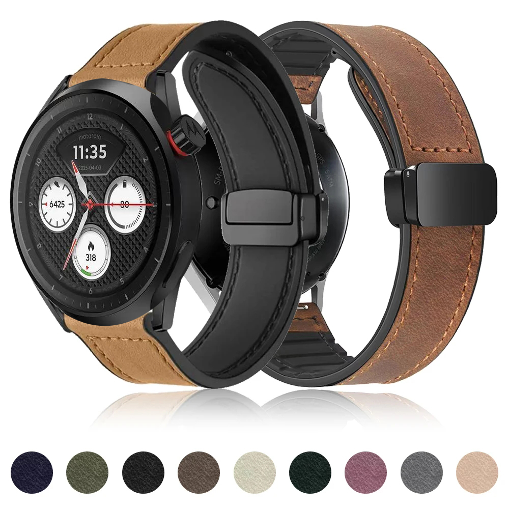 Pulseira de Couro Macio para M - Motorola Smartwatch Accessories avaliação e preço