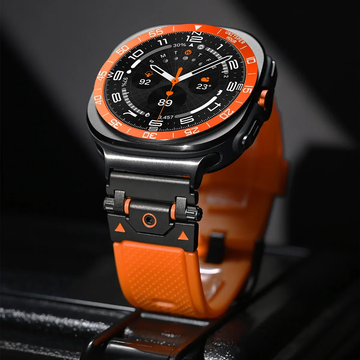 Capa de metal moldura anel cas - Samsung Smartwatch Accessories avaliação e preço