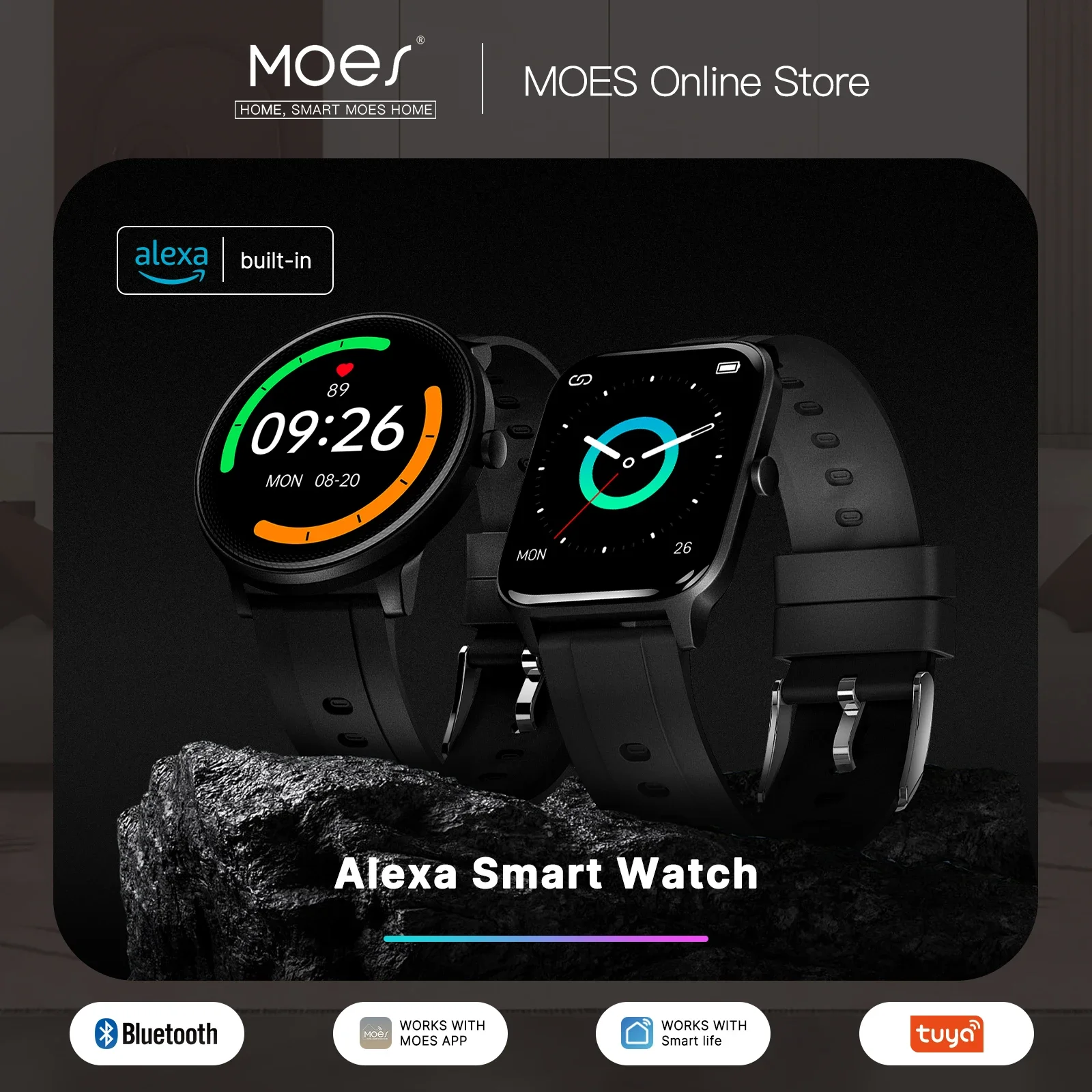 MOES-Smart Watch com Built-in  - Smartwatch Touch avaliação e preço