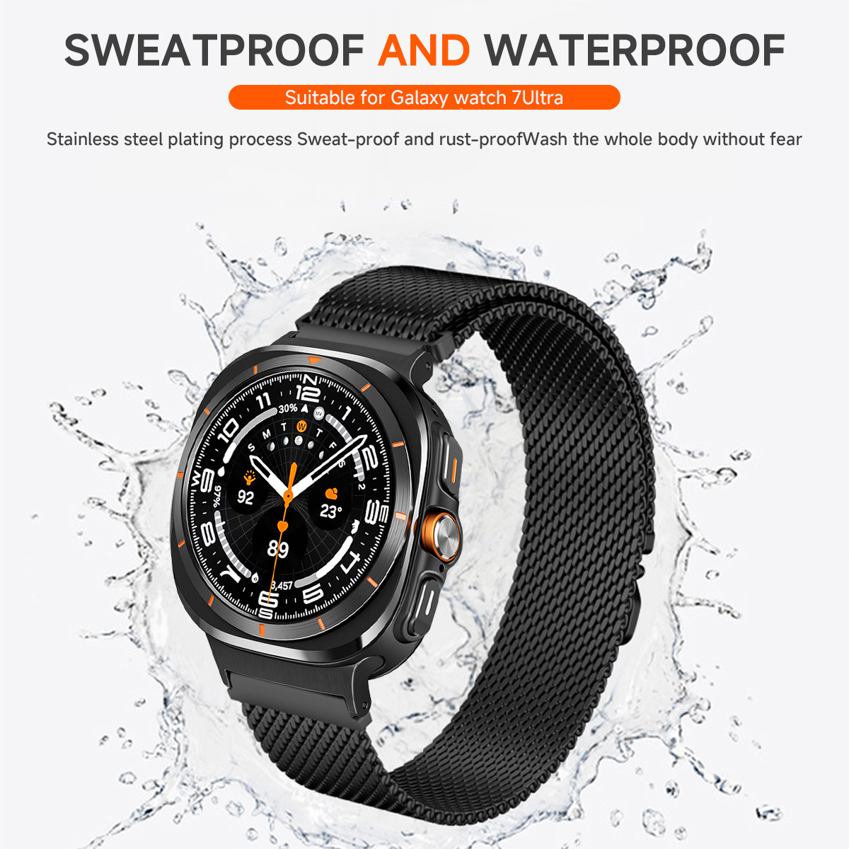 Pulseira de Metal Milanesa par - Samsung Smartwatch Accessories avaliação e preço